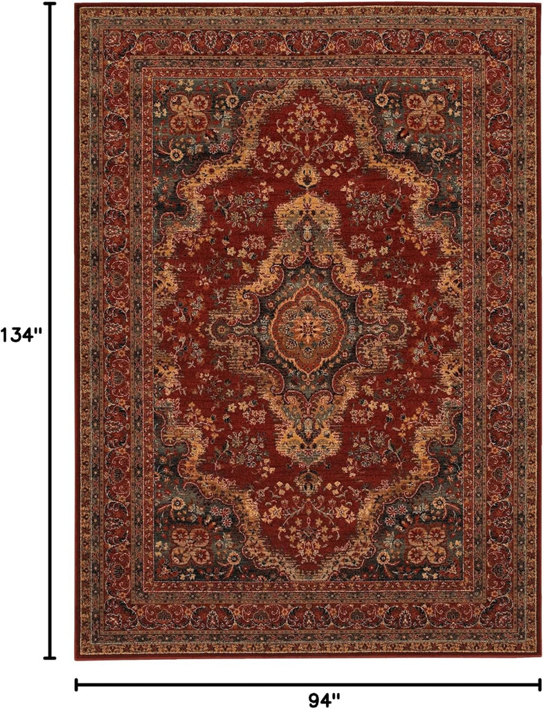 Old World Classics Kerman Medallion Area Rug, Red