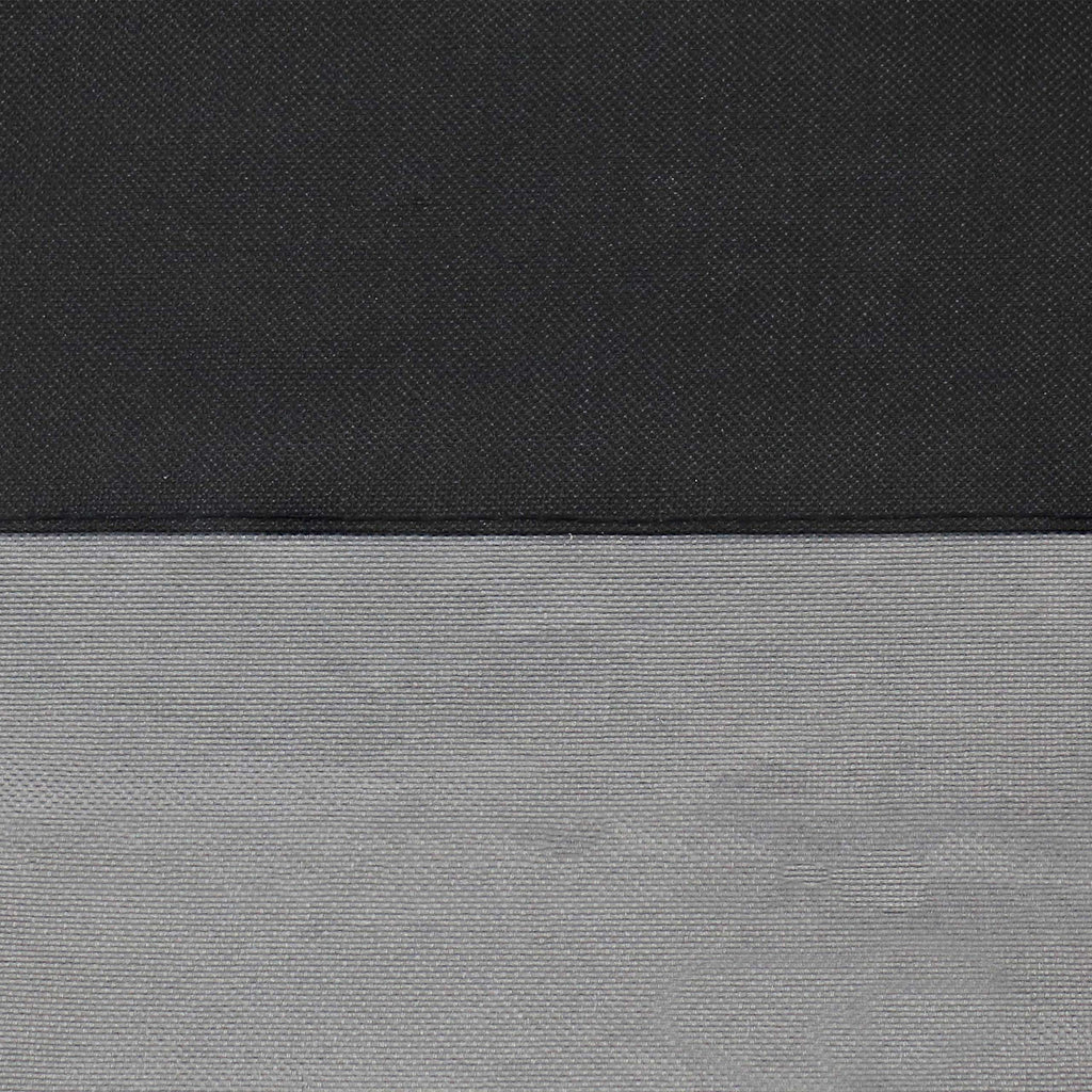 Durable Patio Fire Pit Cover, Round, Black & Gray, 30"