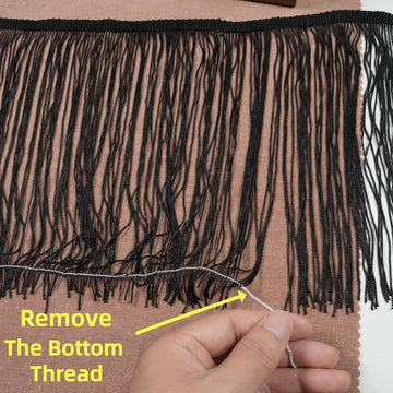 Sewing Fringe Trim Tassel Sewing Trim Lace Polyester Fibre Tassel for Clothes Accessories Latin Wedding Dress - 5 Yards