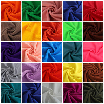Liverpool Bullet Textured Fabric By the Yard 4 Way Stretch Solid - Yard Thick Knit Jersey Liverpool Fabric for Bows