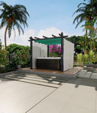 10x10 ft Aluminum Pergola, Outdoor Metal Gazebo with Adjusta - Image 6