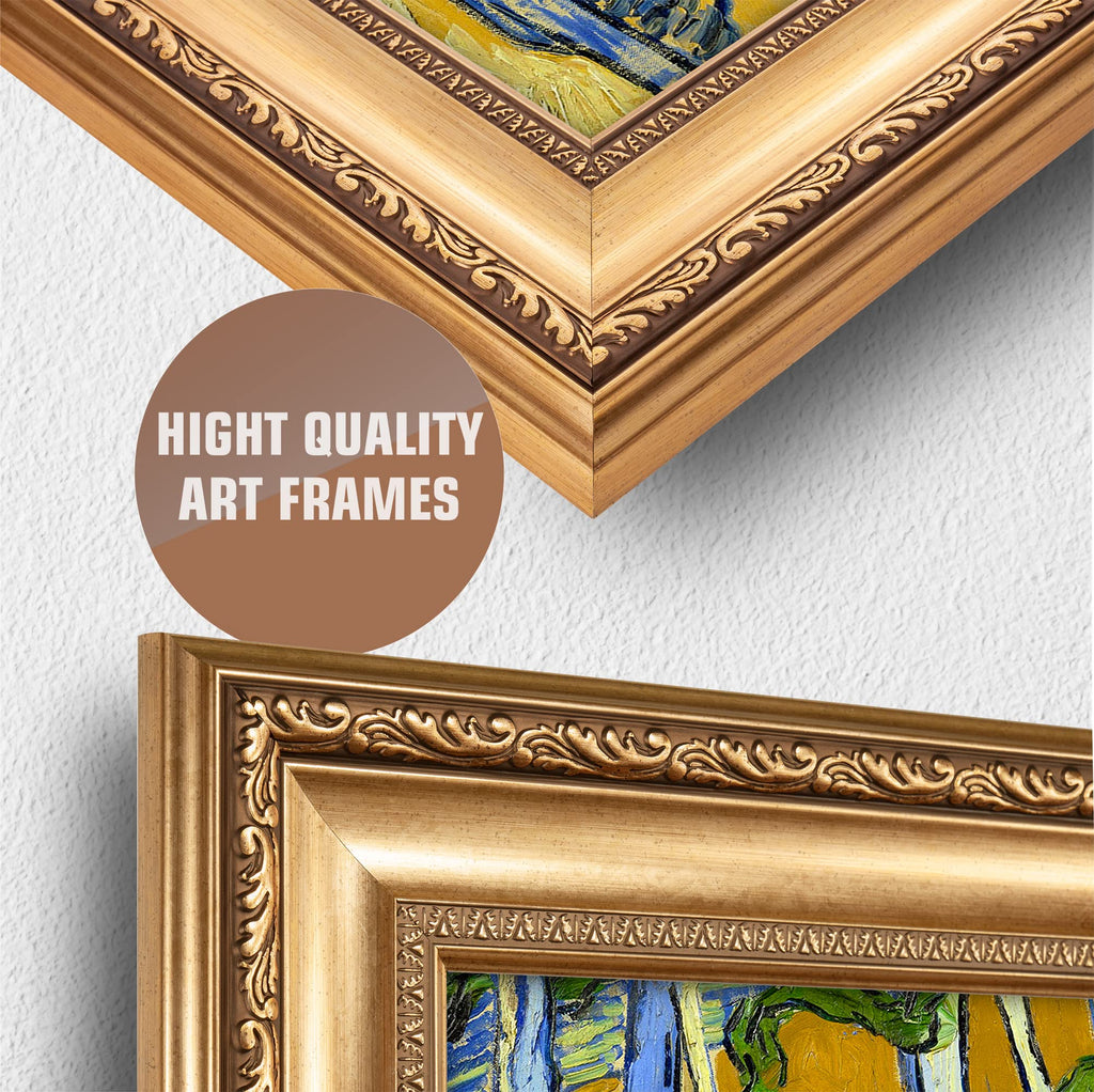 Tree Roots by Vincent van Gogh, Wide Gold Embossed Framed Art