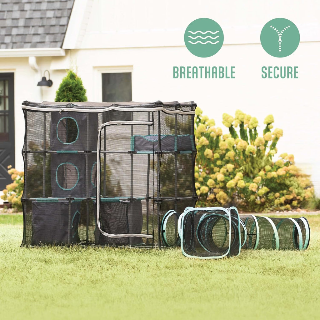 Outdoor Catio Furniture and Play Kits for Cats, Outdoor Mega Kit