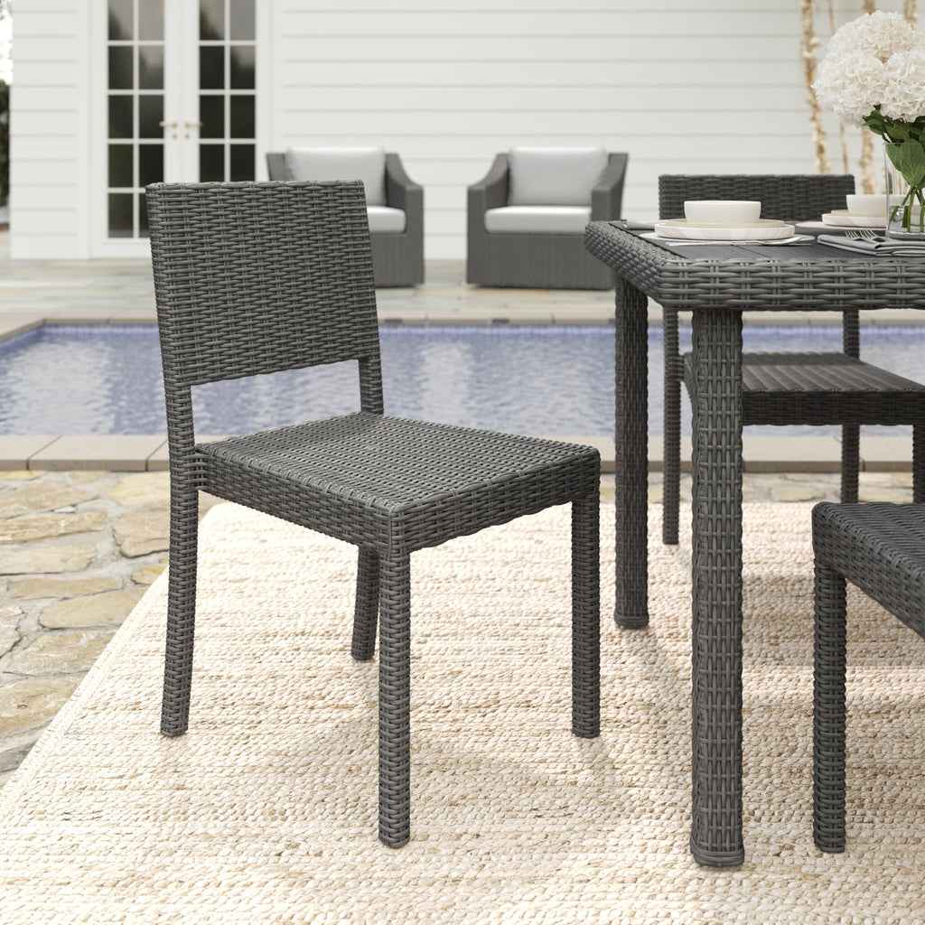 Bedford Stackable Patio Dining Chair, Gray