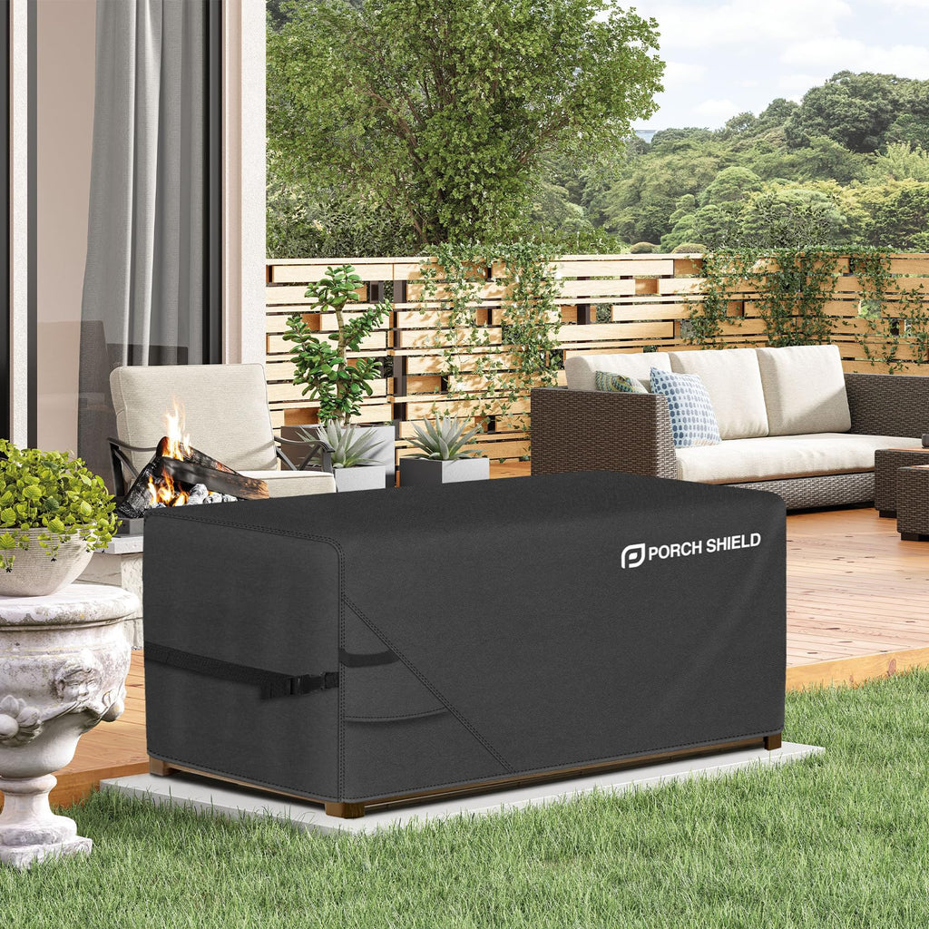 Patio Deck Box Storage Cover 50 x 25 x24 inch, Black