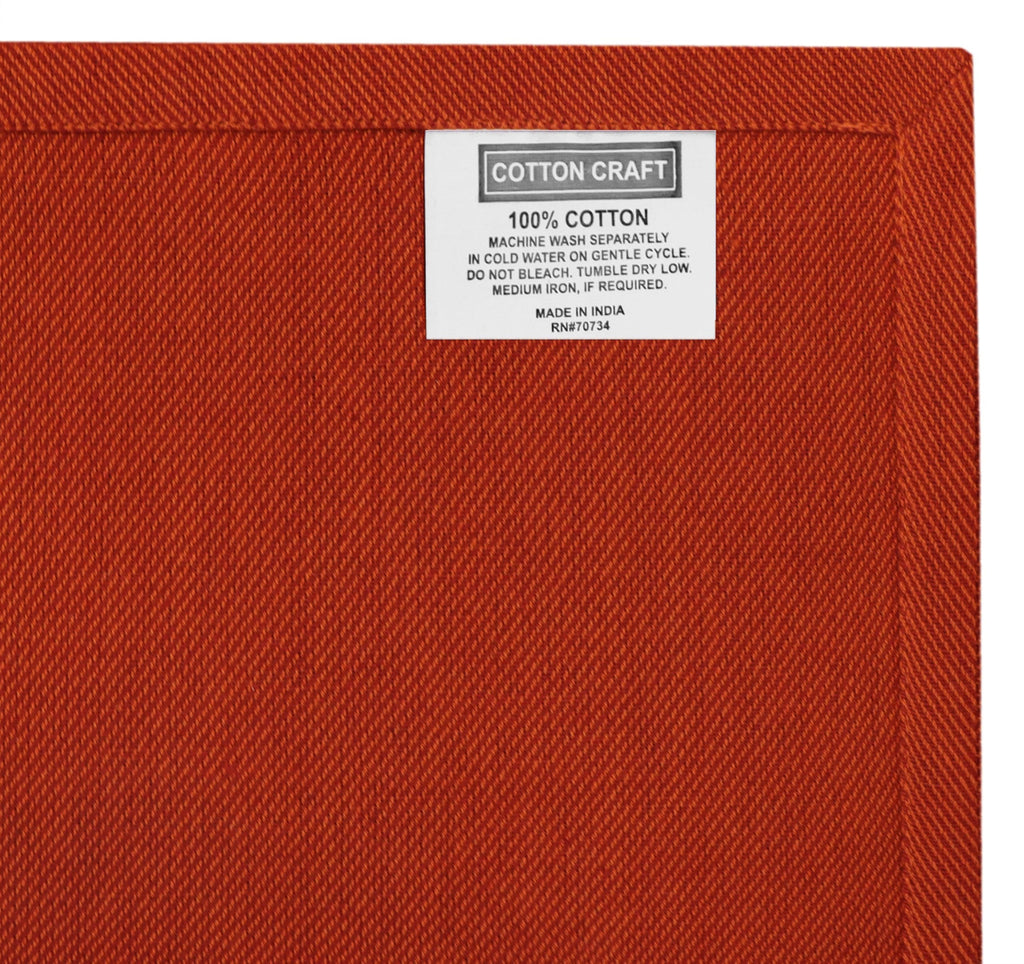 Thanksgiving Cloth Napkins - Set of 12 Soft 100% Cotton Napkin