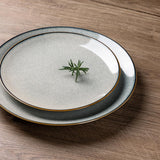 Dinnerware Sets for 6, 24 Pieces Stoneware Plates and Bowls Set with Reactive Glaze