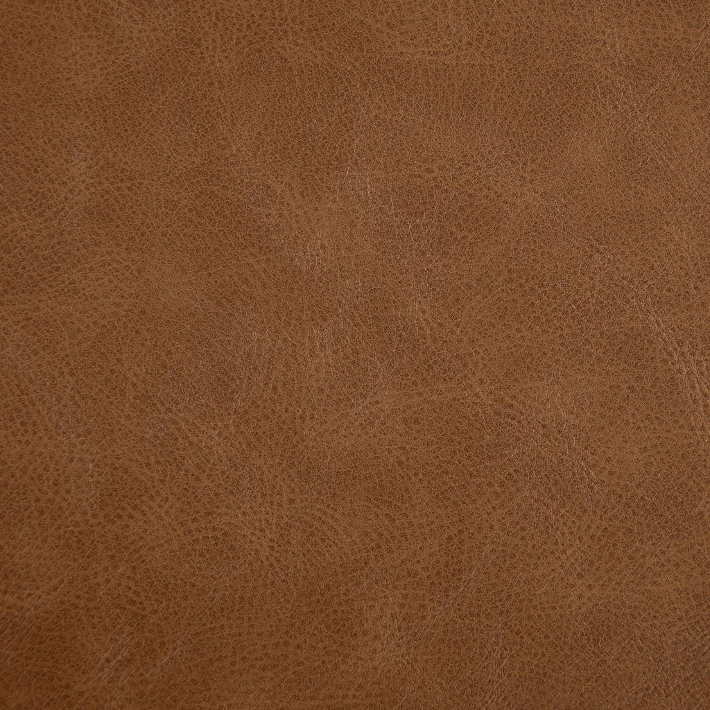 90.94-Inch Cognac Tan Faux Leather Sofa, Large 3-Seater Couch