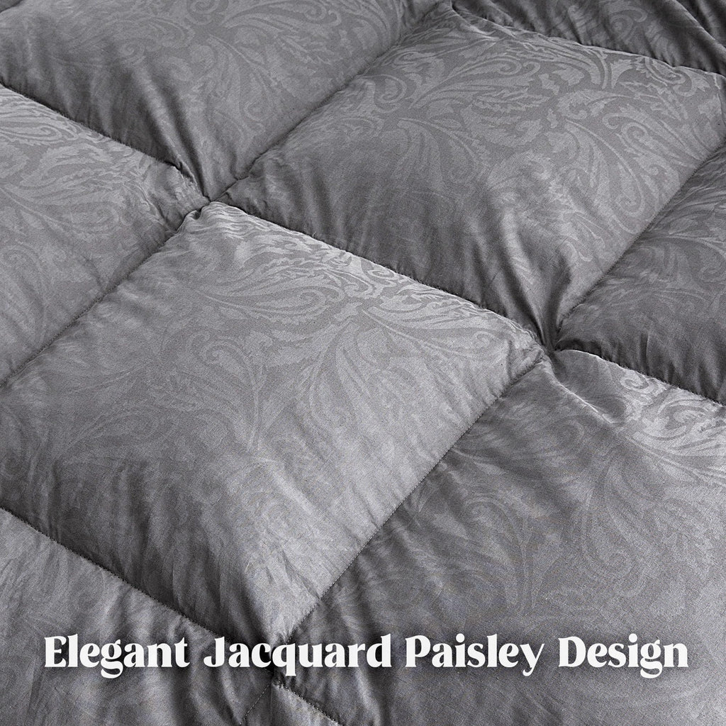 Goose Feather Down Comforter Twin Size All Season Duvet Insert