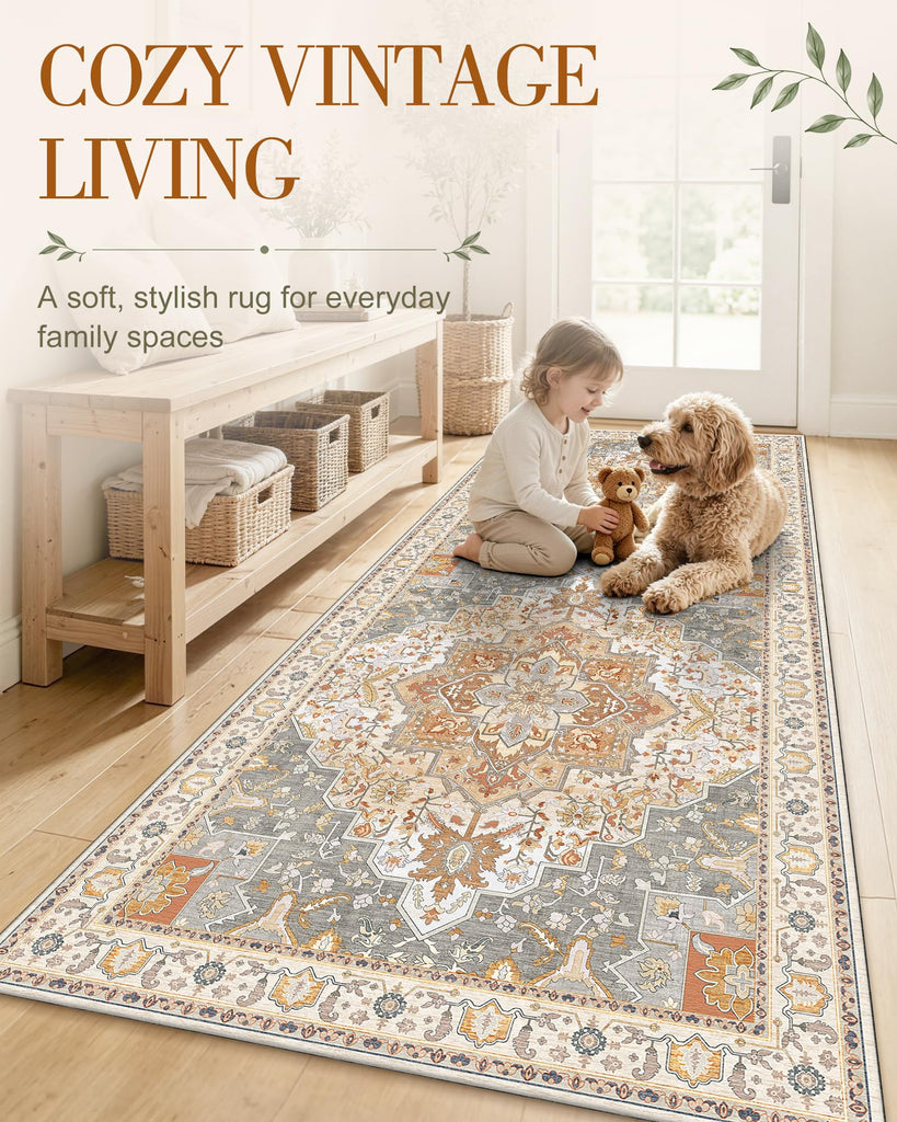 2x7 Washable Runner Rug, Soft Non Slip Carpet Kitchen
