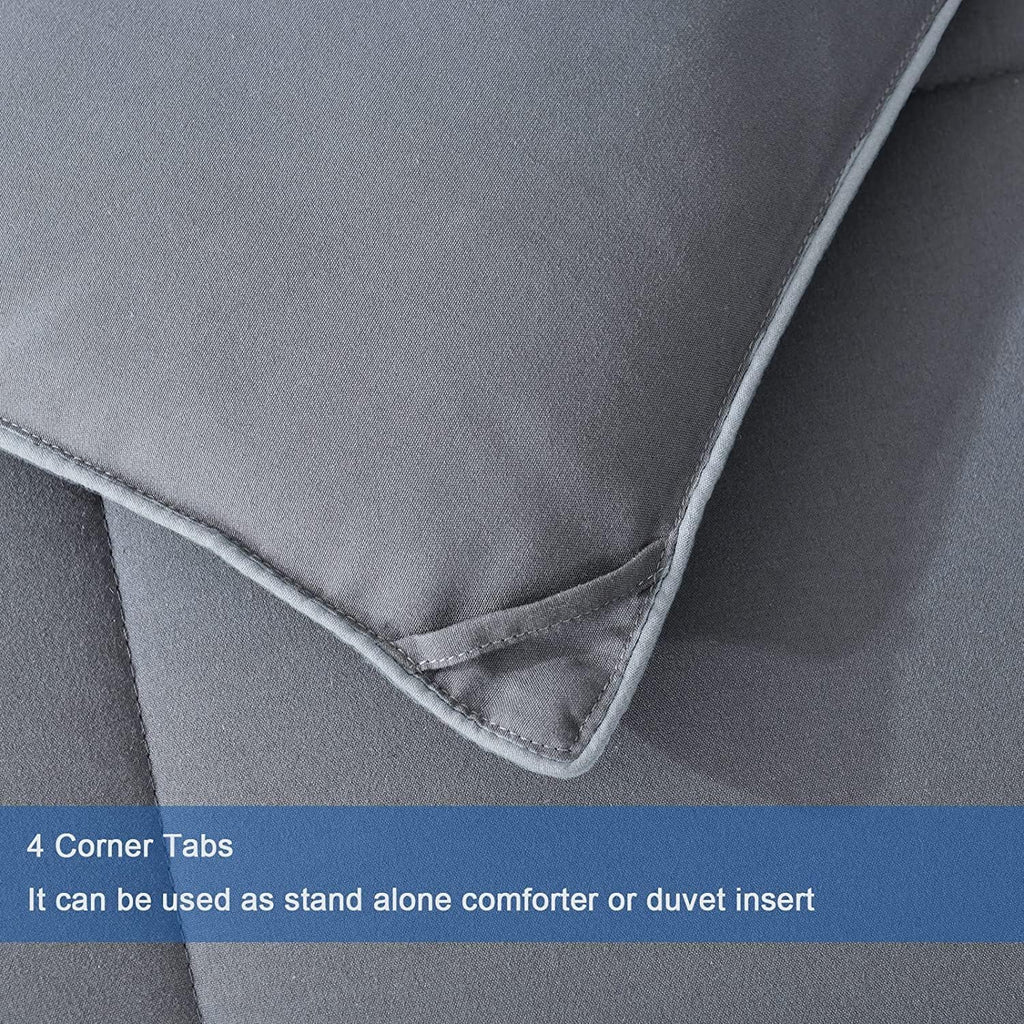 Down Alternative Comforter-All Season Oversize Queen Comforters Duvet Insert with Corner Tabs-Lightweight Breathable