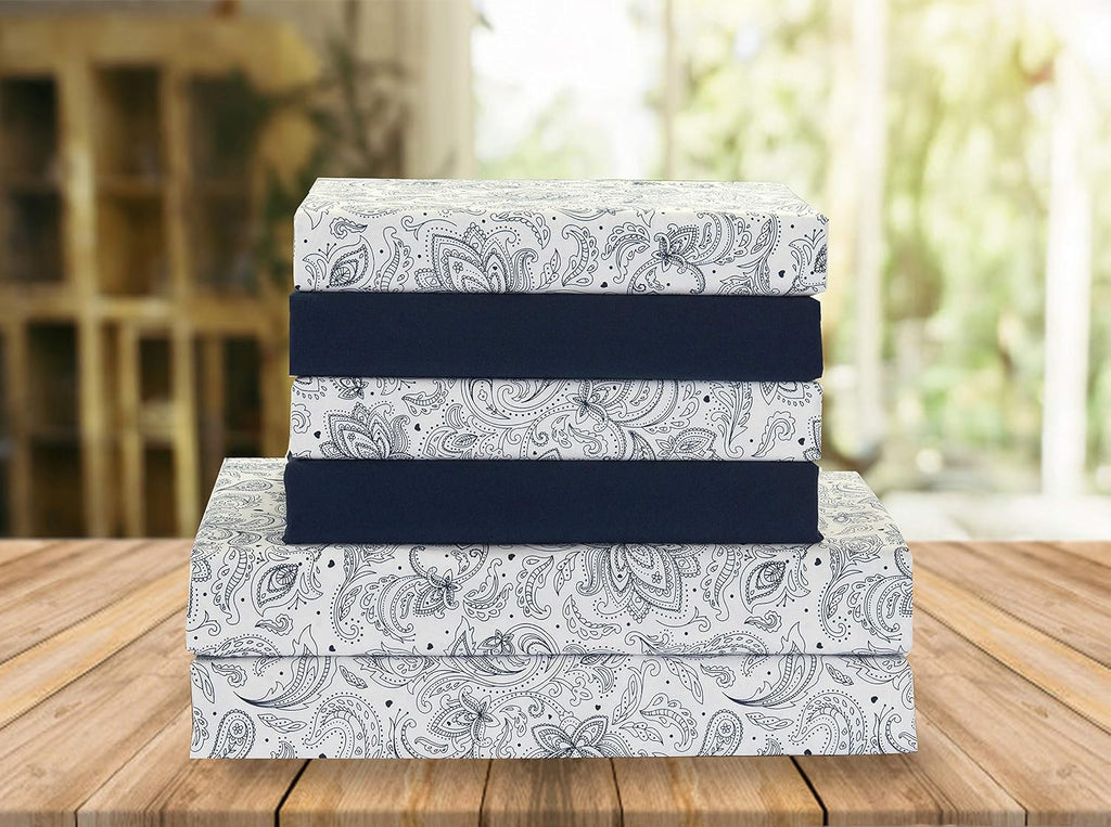 Luxury Soft Bed Sheets Paisley Pattern - 1500 Premium Hotel Quality Microfiber Softness Wrinkle and Fade Resistant