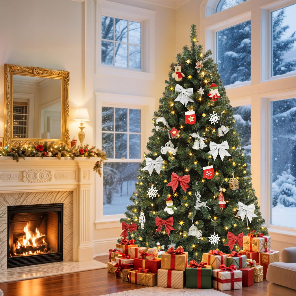 6FT Pre-Lit Classic Christmas Tree with 250 LEDs & Remote
