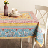 Table Cloth Rectangle Table 100% Cotton 60 x 90 Inches Tablecloth Reusable Decorative for Dining Kit