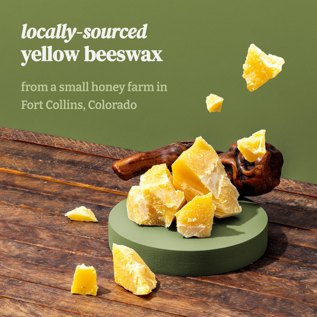 Orange Clove Organic Beeswax Candle, 14 oz | 2 Ingredients | 100% Pure Beeswax Candles, Non Toxic, Natural, Essential