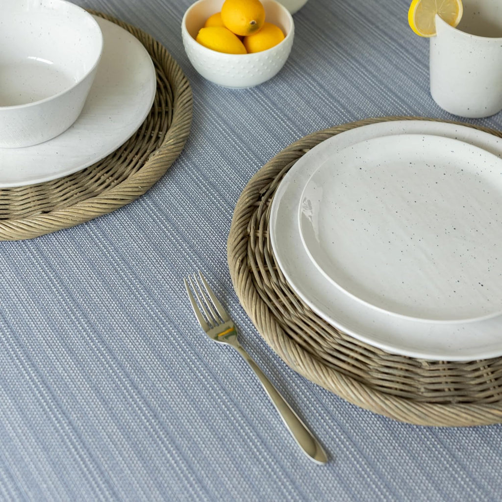 Cameron Textured Fabric Table Cloth, for Everyday Home Dining, Parties, Weddings & Holiday Tableclot