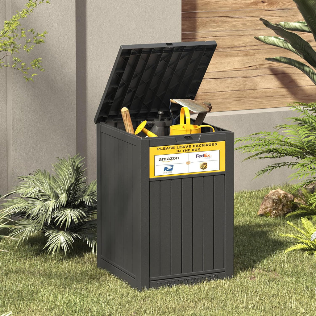 Package Delivery Box with Sign, 48 Gallon Storage with Lockable Secure