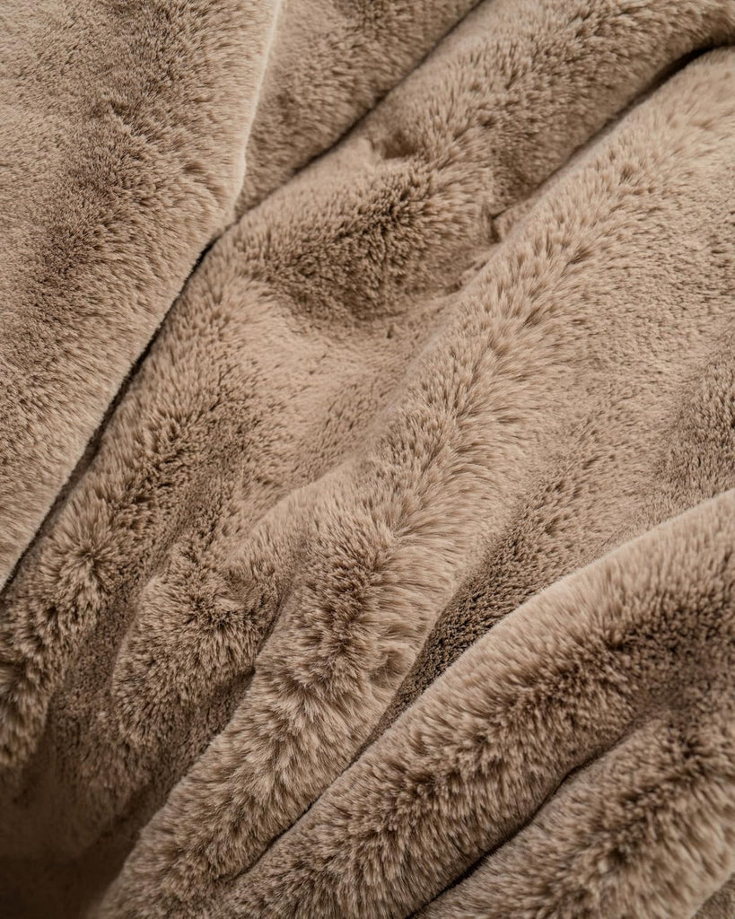 Earth Cuddle Blanket, Faux Fur Ultra-Soft Luxury Throw Blanket | Thick and Cozy Oversized Design for Lounging or
