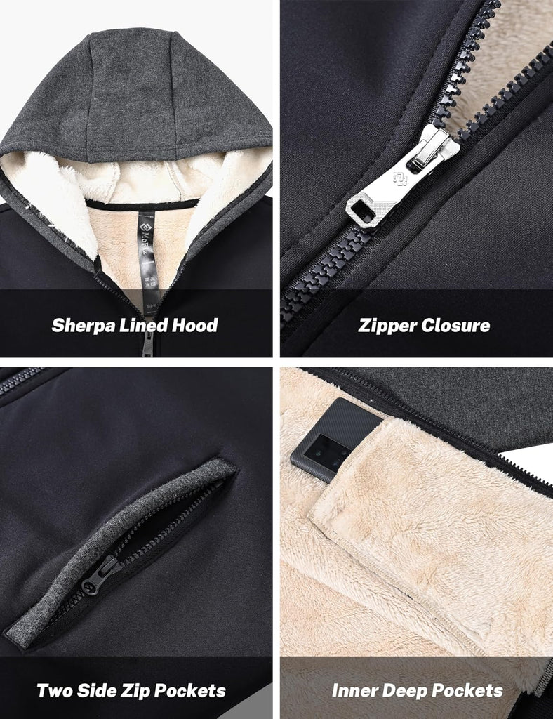 Boy Fleece Jackets Zip up Hoodies Coats for Boys