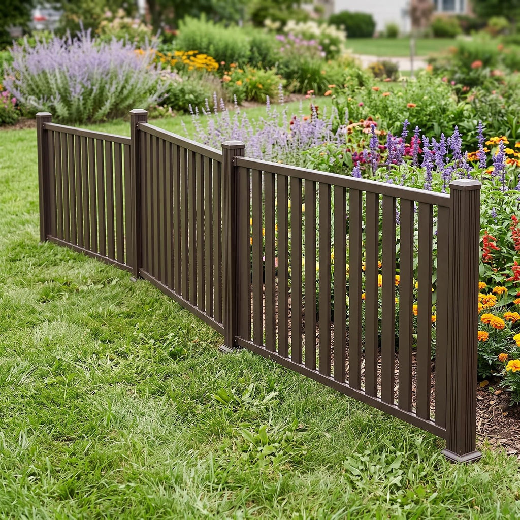 Metal Fence Panels for Outdoor Privacy Aluminum Alloy Customizable Fence Panels for Garden & Yard, 50 * 50