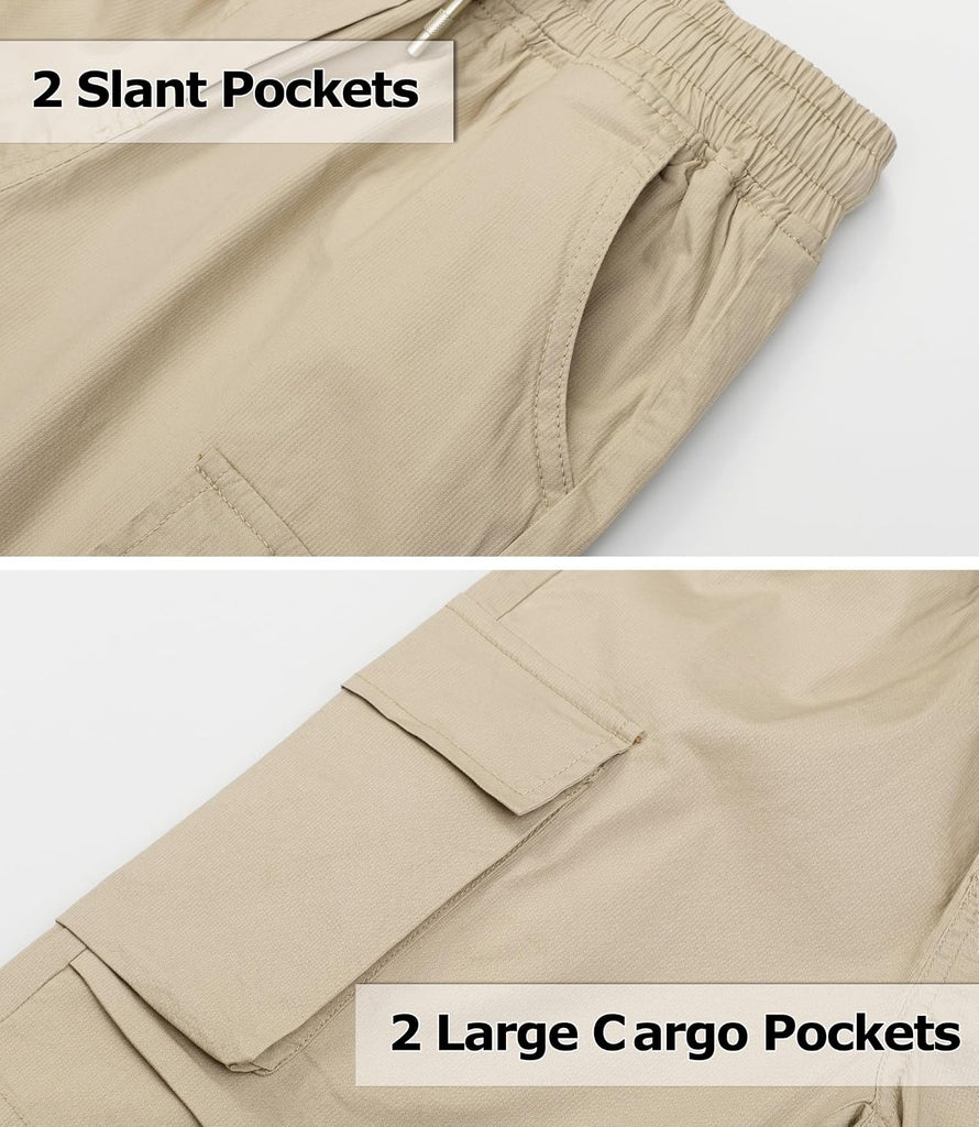 Boys Camo Cargo Shorts, Military Style Pull On Short