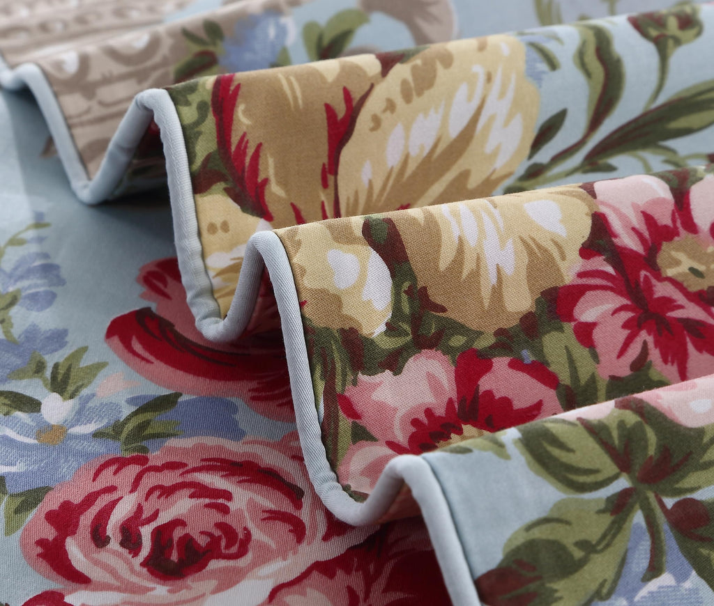 Chic Boho Shabby Floral Classic Luxury Collection Cal King Size 3Pcs Duvet Cover Set Elegant Peony Leaves Bedding