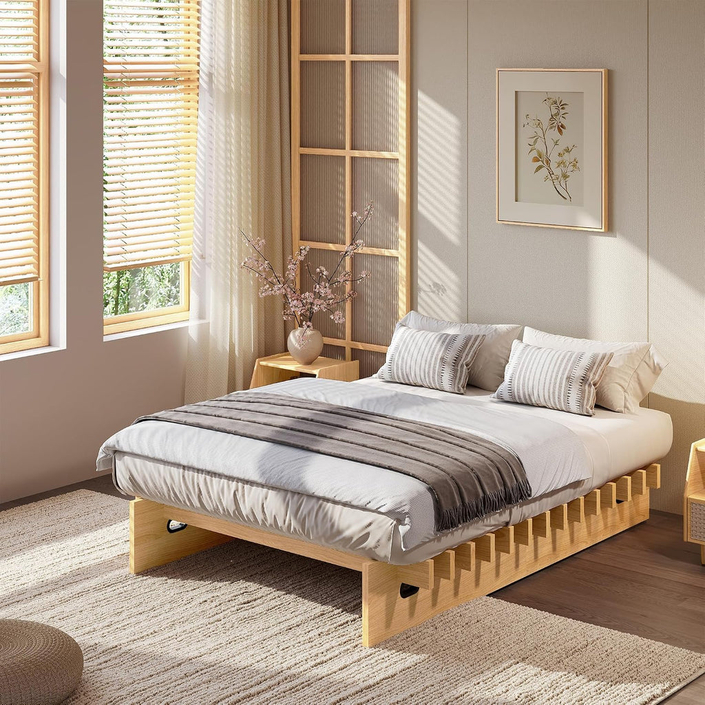 Japanese Platform Bed Frame - Natural Full