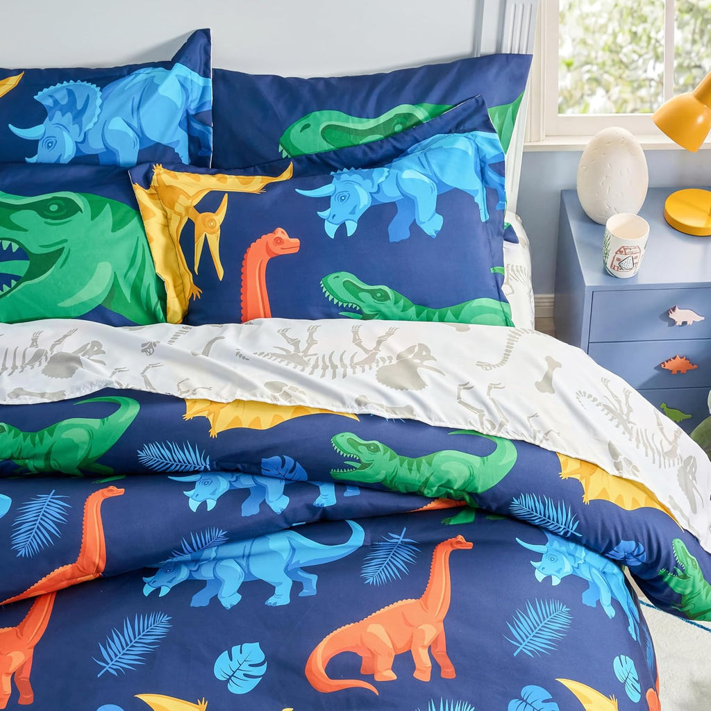 Kids Comforter Set Bedding Set for Boys Girls Super Soft Microfiber Bed in a Bag with Comforter Sheets Pillowcase