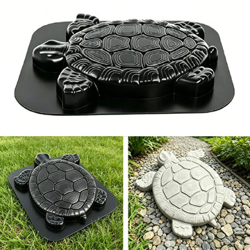 Shaped Stepping Stone Mold, Reusable Concrete Cement Mold for Garden Path Walkway, 17.3"×15" DIY ABS Paver Mold with