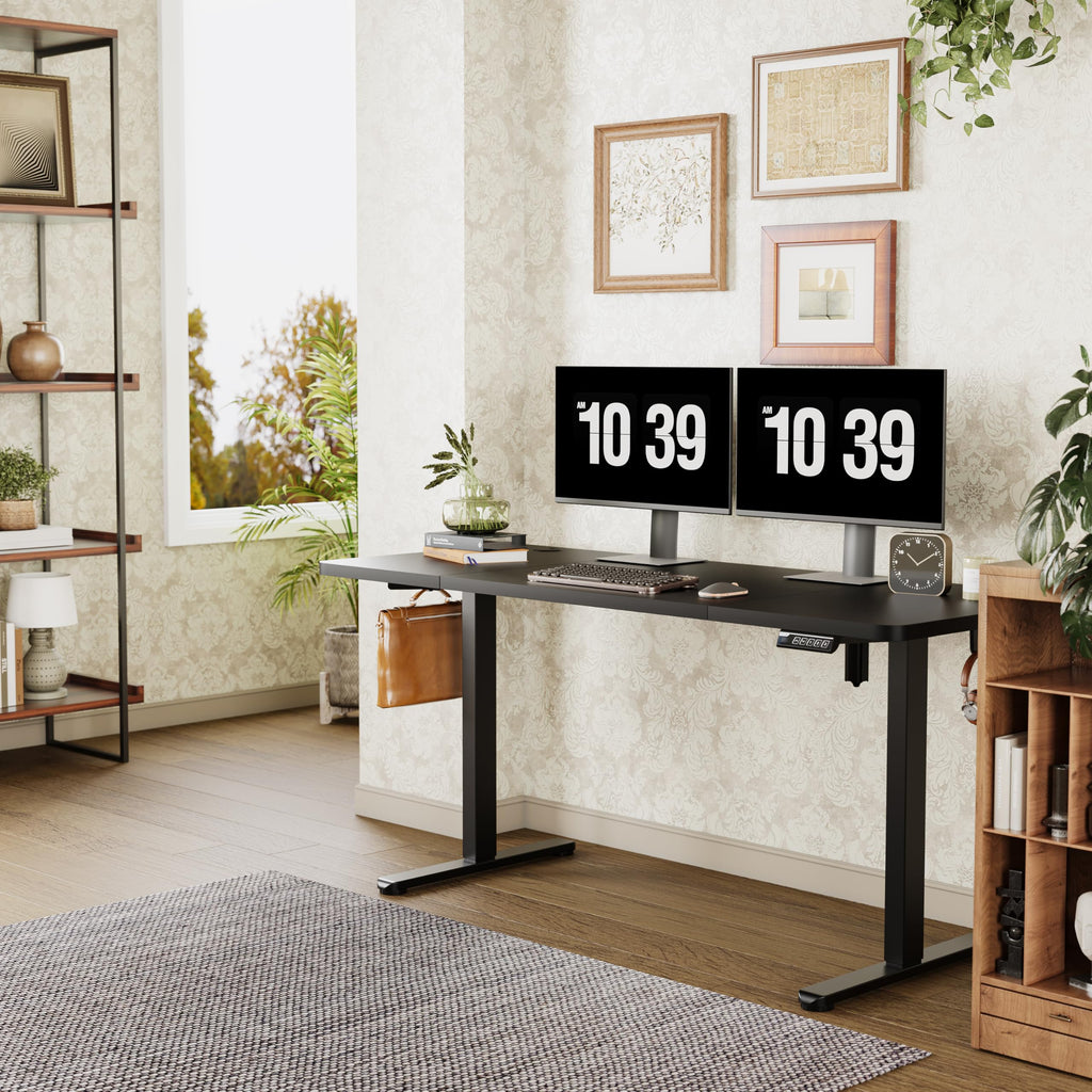 Large Electric Standing Desk 71"x31.5" Height Adjustable, Black