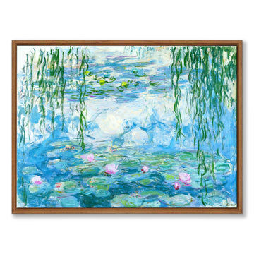 Water Lilies Framed Canvas Wall Art Claude Monet Oil Painting