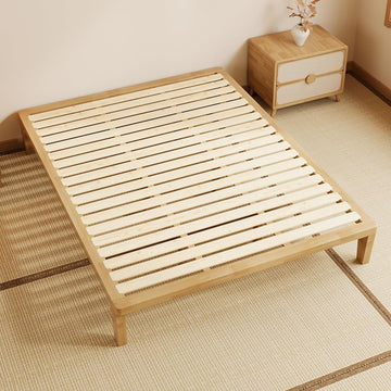 Queen Platform Bed Frame - 12 Inch Solid Wood Mattress Foundation Base with Heavy-Duty Support Slats & Legs