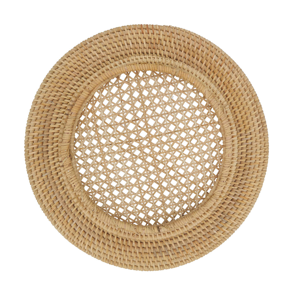 Handmade Rattan Charger Plates (Set of 4)
