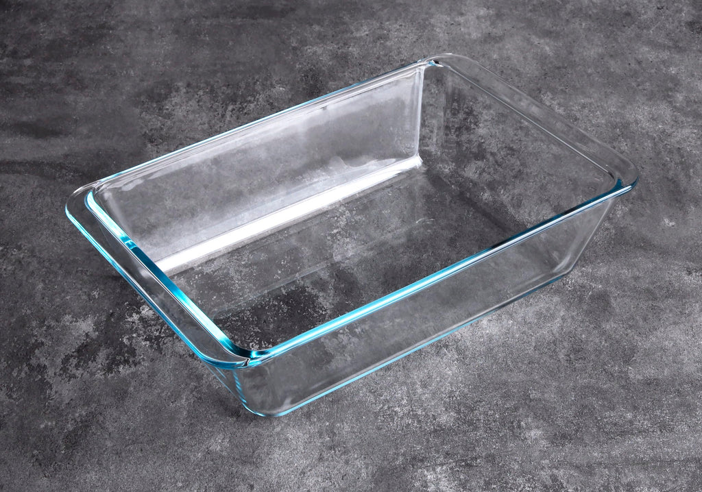 Deep Clear Glass Baking Dish, Rectangular Tempered Glass Baking Pan, The Larger casserole dish. -3.5 Liter