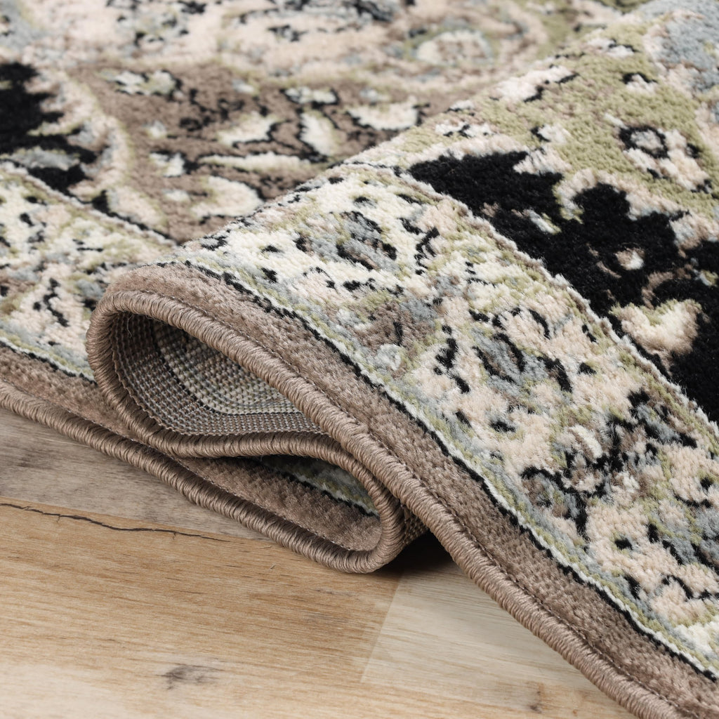 Paloma Collection Area Rug, 8mm Pile Height with Jute Backing, Traditional Persian Rug Design, Fashionable and