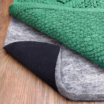 Non-Slip Rug Pad, 8x10, 0.25 inch, Felt Cushion with Real Rubber Backing, Made in the USA