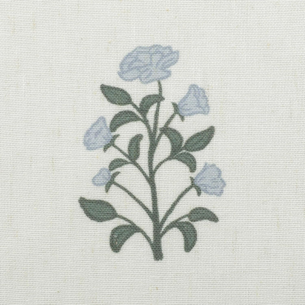 Cafe Curtains,Pinch Pleated Small Window Curtains Over Sink,Farmhouse Linen Sheer Blue and Green Floral Vintage Block