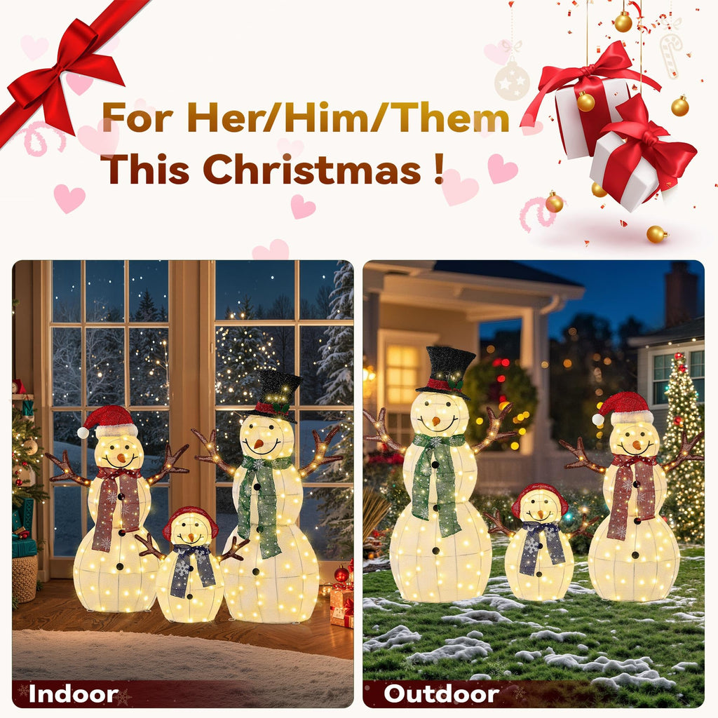43" Snowman Lighted Outdoor Christmas Decorations