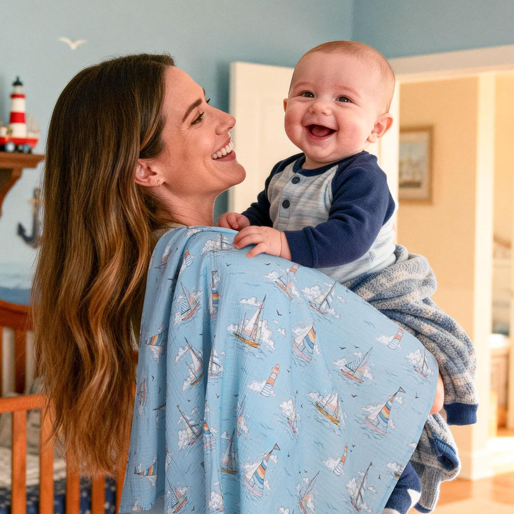 Muslin Swaddle Blankets, 3 Pack Breathable Soft Receiving Blanket, Large 38 x 40 inches Swaddle Wrap