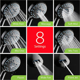 AquaCare High Pressure 8-mode Handheld Shower Head