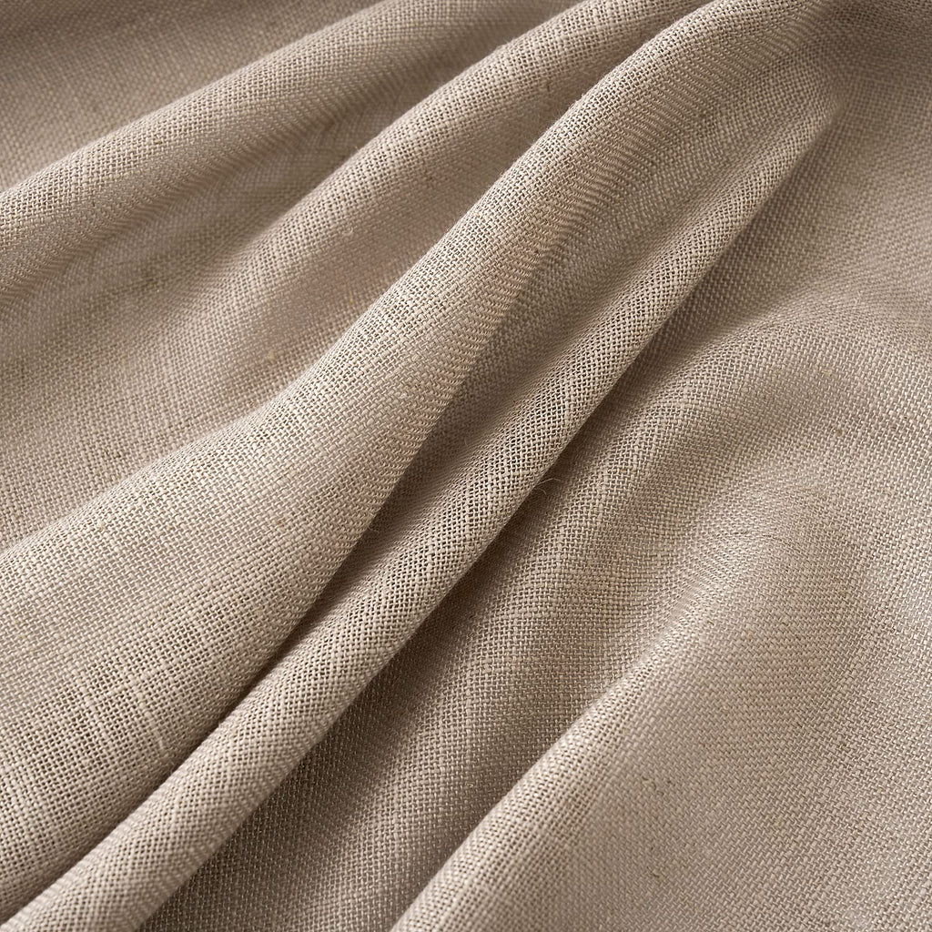 Taupe Linen Curtains 52x108 Inch Long Living Room Decor
