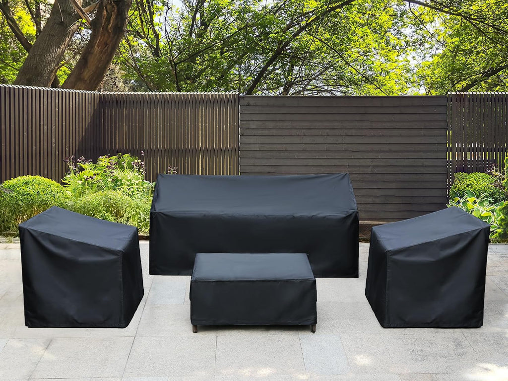 Patio Furniture Covers,Outdoor Furniture Cover Waterproof,Patio Furniture Set Covers for 4 Piece Outdoor Conversation