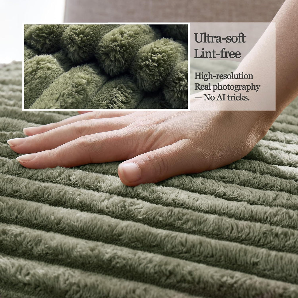 Dual Non-Slip Couch Cover for Dogs Waterproof, Fuzzy Soft Pet Couch Covers for Sofa 3 Cushion, Pet Friendly Soft Dog