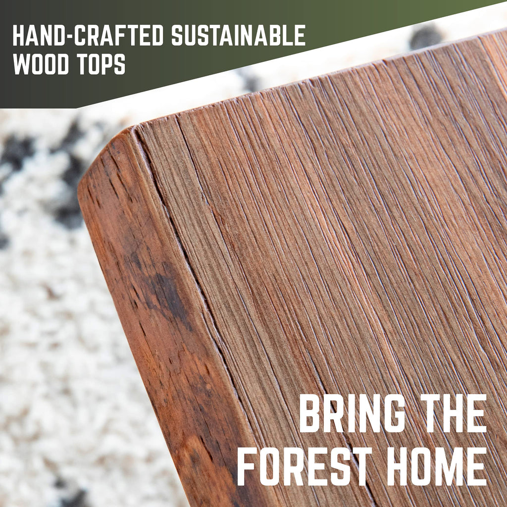 Restore Solid Wood Coffee Table Top 18 in. x 36 in. x 1.25 in. Reclaimed Ponderosa Pine in Sunset Cedar