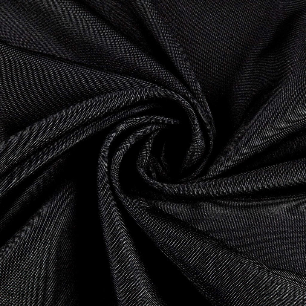 120" Poly Poplin Black, Fabric by the Yard