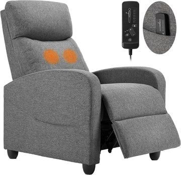Massage Recliner Chair for Adults, Adjustable Home Theater Seating with Lumbar Support for Living Room