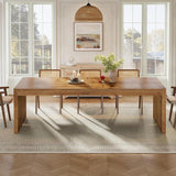 78.7-Inch Solid Wood Dining Table, Farmhouse Kitchen Table for 6-8 People, Wooden Dinner Table for Kitchen, Dining