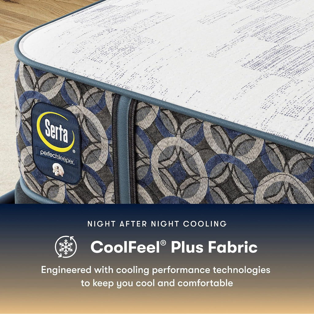 Perfect Sleeper Port Huntington 13.5" Medium Cal King Hybrid Mattress | 5 Support Zones, 4 in 1 Coils, and Cooling