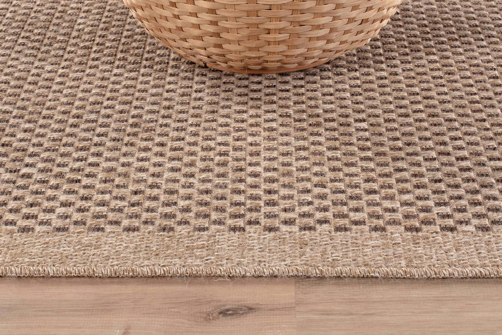 Easy Jute Rug, Indoor Outdoor Natural Color Fiber Area Rugs Patio and Kitchen Rug, Sisal Boho Woven Design