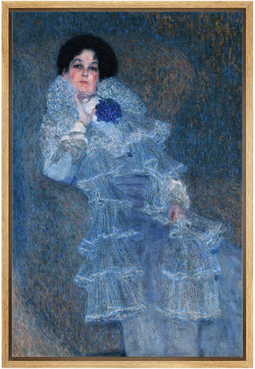 Framed Canvas Print Wall Art Marie Henneberg Portrait, 1902 Gustav Klimt Classic Illustrations Fine Art Decorative
